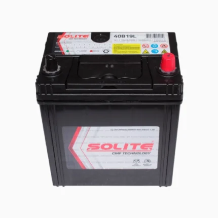 BATERÍA SOLITE 35 AH 330 CCA 40B19L C/PEST +DER B/DELGADO