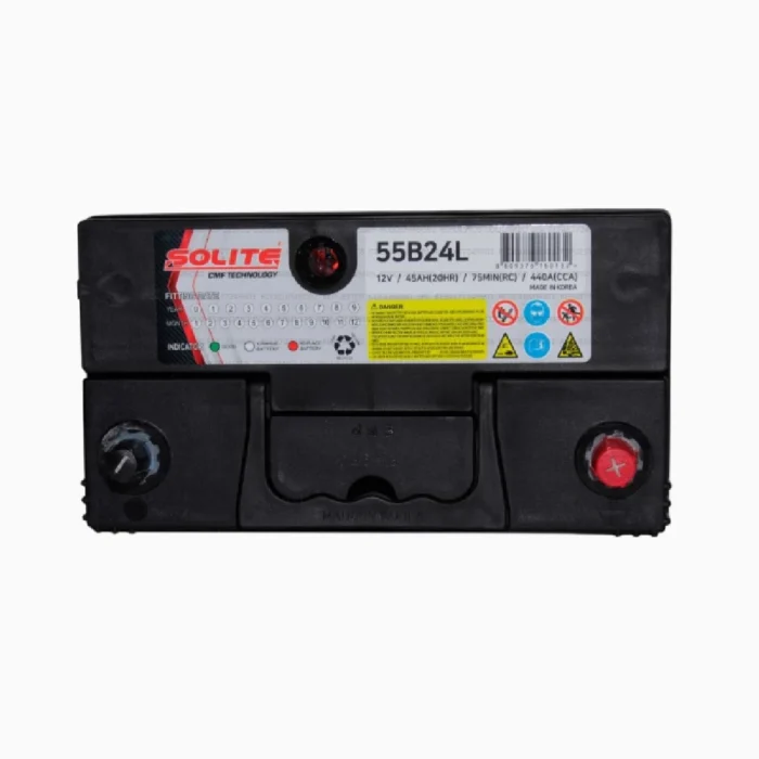 BATERÍA SOLITE 45 AH 440 CCA 55B24L S/PEST +IZQ B/DELGADO - Imagen 4