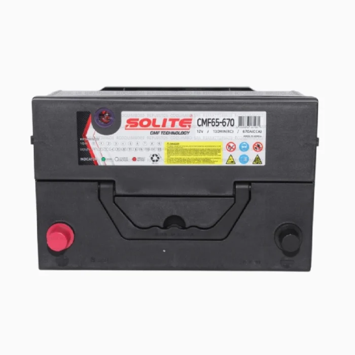 BATERÍA SOLITE 80 AH 670 CCA 65-670 C/PEST +DER B/STD - Imagen 3